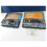 (2) 3/8" drive Socket Tool Sets in cases (1 prtl)
