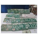 (23) Colorado License Plates 80s/90s