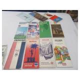 (11) Vintage Maps w/ Gas/Oil Advertising