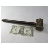 Antique Brass Head 12" Hammer Marked RR?