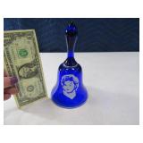 Cobalt Blue SHIRLEY TEMPLE 8" Glass Bell