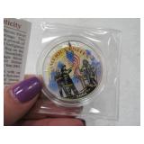 2001 1oz Silver Coin Dollar AMERICAN HEROES Mint