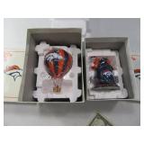 (2) Danbury Mint BRONCOS Ornaments Decor