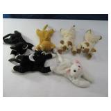 6pc TY Beanie Baby CAT Toy Lot