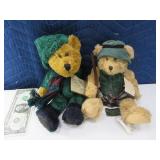 (2) Plush Bears BEAN~PAST 8" w/ Tags