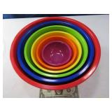 New 6pc Colored BedBathBeyond Poly Nesting BowlSET