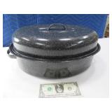 USA Enamel Covered Roaster Pan