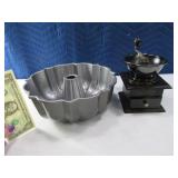 (2) HQ Bundt Pan & Cafe Coffee Grinder