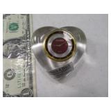 Villeroy&Boch 3" HEART Crystal Paperweight Clock B