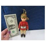 6" unique Antique Doll w/ Solider? outfit