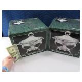 (2) New Matching ROGERS Chafer Food Warmers Server