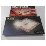 (2) Vtg PENTE & GINNYKUB Skill Board Games