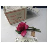 CAPODIMONTE Purple Fuschia Pottery 8"