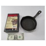 (2) Cast Iron Smoker Box & 6.5." Skillet