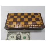 Wooden 10" Carved CHESS Set Prison?