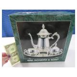 New ROGERS 4pc Silverplated Teapot Coffee SET