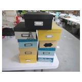 (9) CardboardLike Storage Boxes 8x13