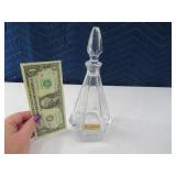 NACHTMANN 9" Glass Crystal Cruet Decanter