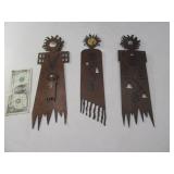 (3) Neat 14" Metal Art SouthWest Cutout Figures $