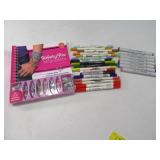 Lot New SafetyPin Bracelet Kit & Artist Spl Pens