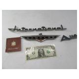 (4) Early Auto~Car Emblems RAMBLER International