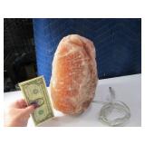 10" Stone tabletop SALT ROCK Lamp