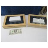 (2) New 8x11x2 Wall Shadowbox Display Frames