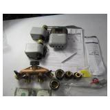 New ORBIT 4way Brass Faucet Hookup w/ Timer $$