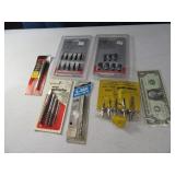 Asst New Drill Bits~Extractors~Bit Tips