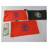 (3) New KLEIN 12x6 Canvas StoreAll Bags BB