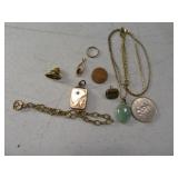 Lot GoldFilled GF asst Jewerly & Pins