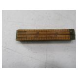 Unique Antique 6" Wood Mini Fold Measurer No69