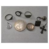 LOT Sterling Silver & (2) Canada Coins 15g + Coins
