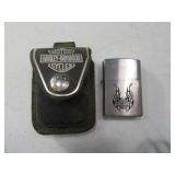 Harley Davidson ZIPPO Lighter w/ Custom Case