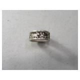 Pawn SIGNED sz10.75 Ring w/ Scene Inlay