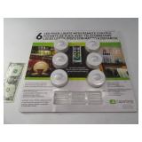 New 6pc Cordless LED Puck Light Set
