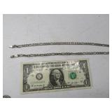 19" Sterling nice LInk Necklace *AS IS* 18.5g