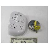 (2) Cylinder Lock & 360Electrical 4way USB Plug