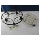 (2) HD Metal Plant/Pot Dolly Movers 16"&12"