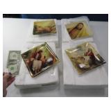 (4pc) BradfordExc Religious Collector Plates