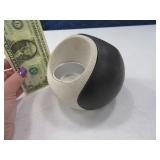 5" YING YANG 2pc PartyLite Tealite Holder