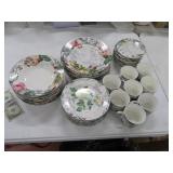Modern AMERICAN Rose Flower Dish SET *no ship*
