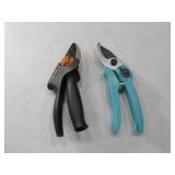 (2) Hand Pruners Fiskars~B&D Trimmers