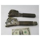 (2) Vtg BOSTICH Hand Staplers all metal Hammer Stl