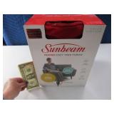 New SUNBEAM Heated Plush Throw Blanket