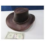 LeatherLook szXL Classy AussieLook Hat