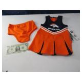New BRONCOS Kids Cheerleader Outfit 2pc 12M