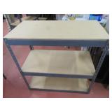 3shelf 36" wide/tall HD Metal/Wood Shelving Unit