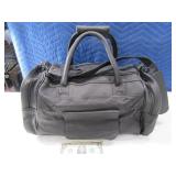 New 18" Black Leather APC Duffel CarryOn Bag