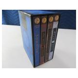 4pc MOON BOX Collector 6" Book Set in Holder
